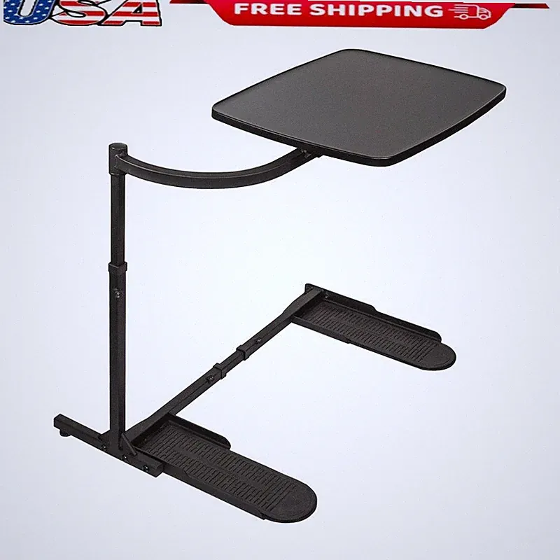 Adjustable Swivel TV Tray Table Laptop Stand Couch Desk Gaming Eating Craft New