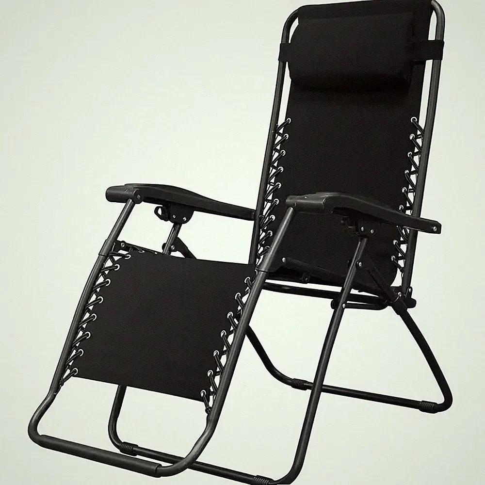 Outdoor Portable Folding Camping Lawn Deck Patio Pool Recliner Lounge, Adjustabl